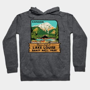 Lake Louise Vintage Style Hoodie